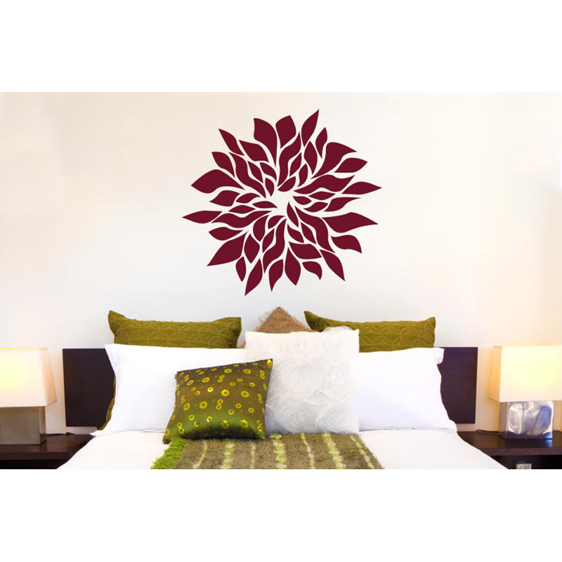 Plants & Flowers Wall Decal, Burgundy