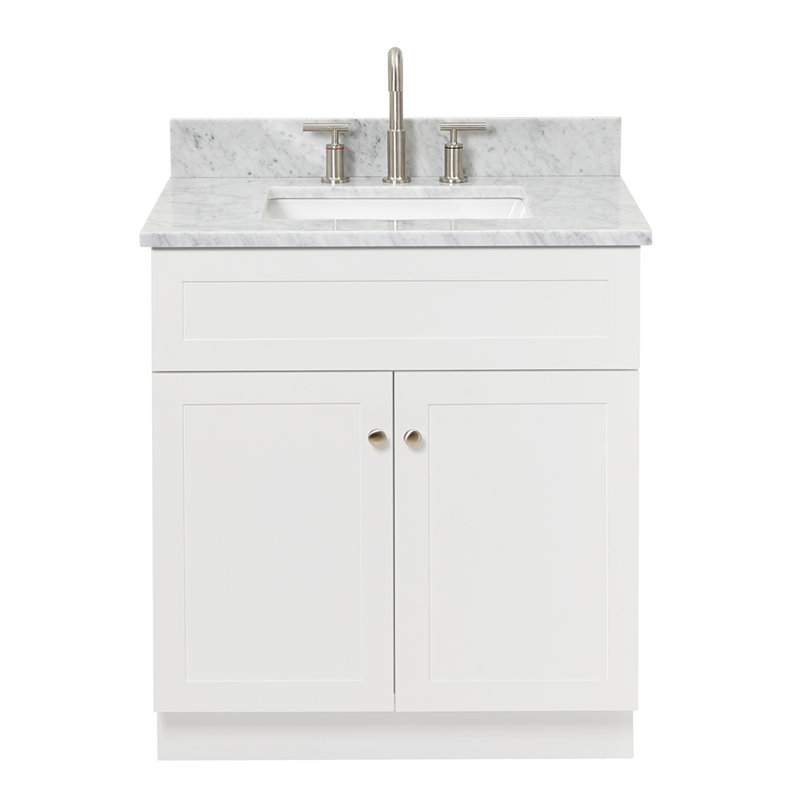 Partham 31" Single Bathroom Vanity Set, White