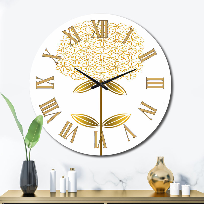 Horloge murale florale, Très grand