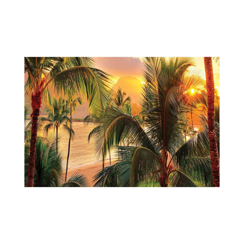 «Kauai Tropical Island» par Olena Art - impression sur toile tendue, H 8 po x l 12 po x P 0,75 po