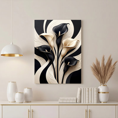 Gallery Wrap，Canvas Wall Art for Living Room, Bedroom, Office or Entryway – Decorative Wall Decor with Black And White