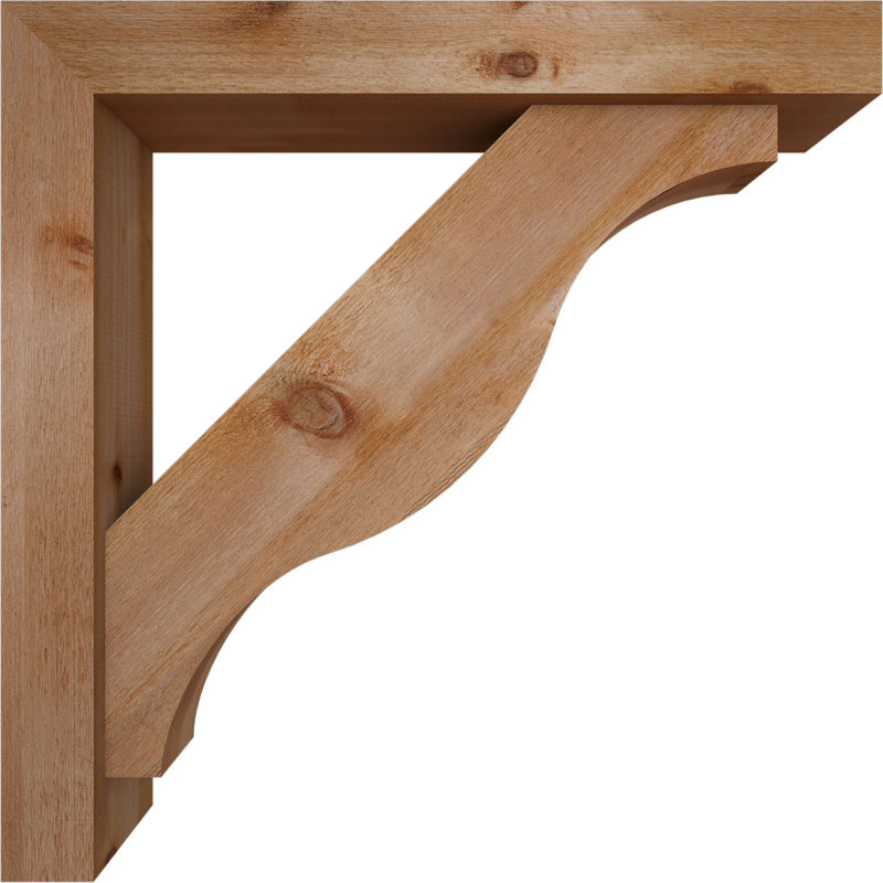 Support Funston Block avec support décalé, 38 x 38, Cèdre rouge occidental de l 6 po (scié brut)