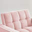 Canapé-lit convertible en velours, fauteuil inclinable rose moderne