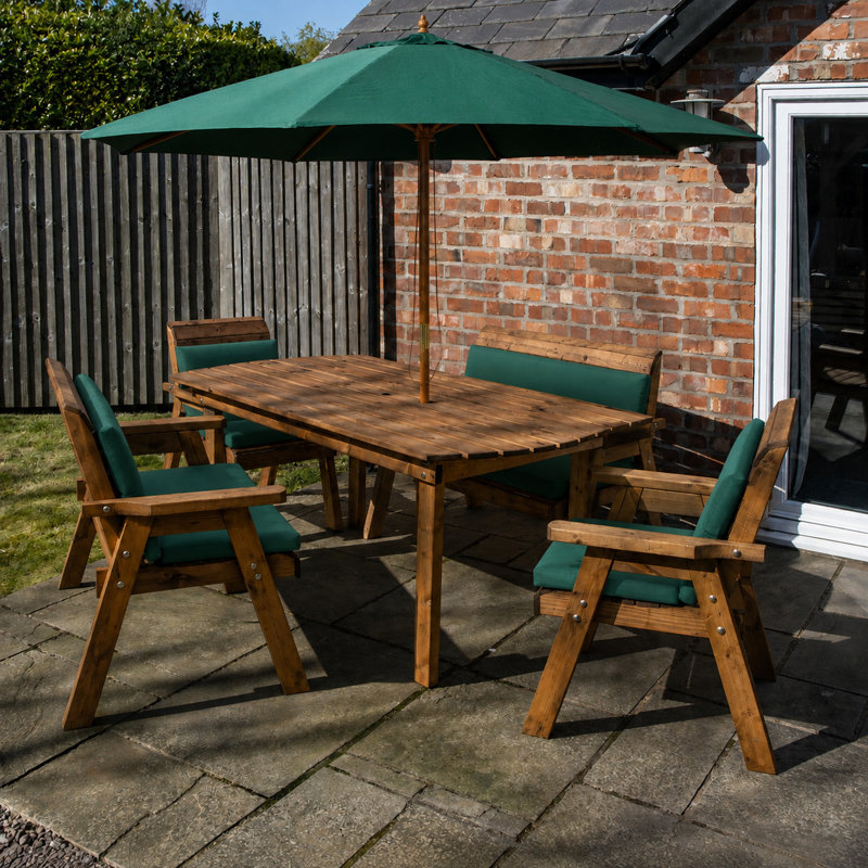 Patio Dining Set Table,, 95 cm H x 137 cm W x 95 cm D