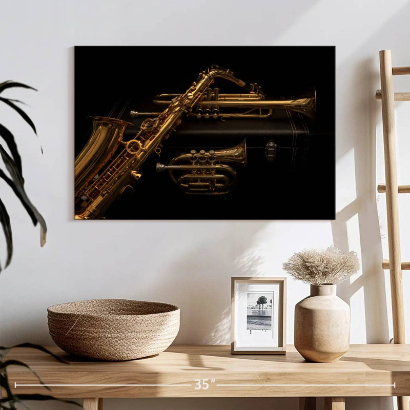 Abarca Wind Instruments, 8" H x 12" W