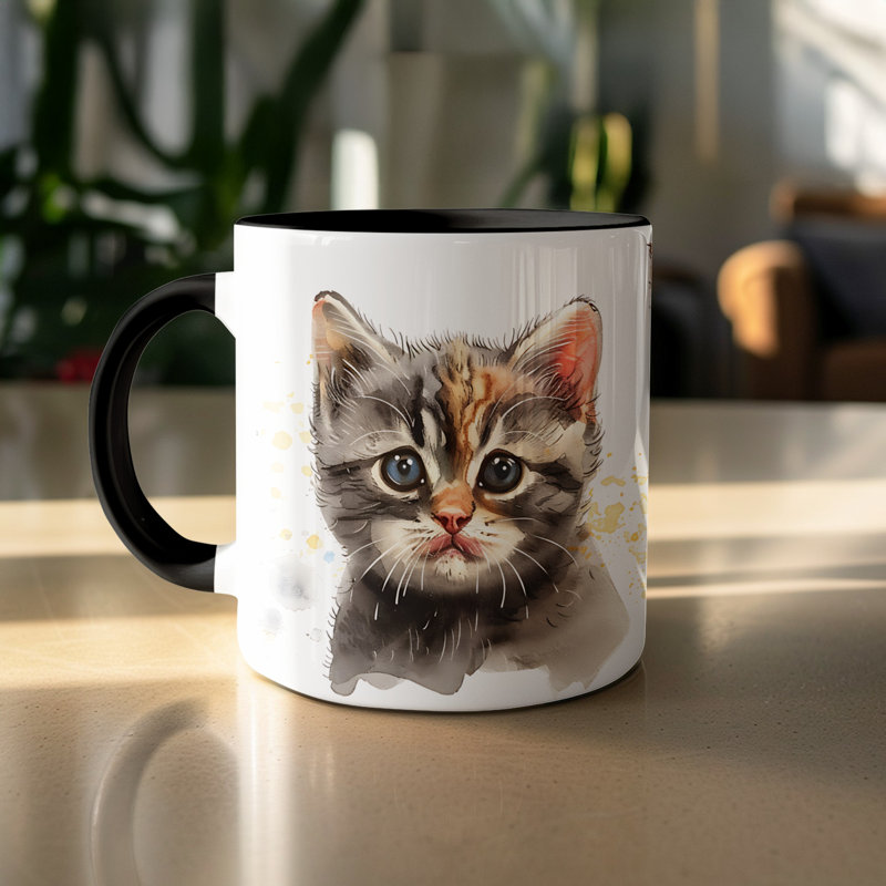 Ceramic Coffee Mug, 3, Black