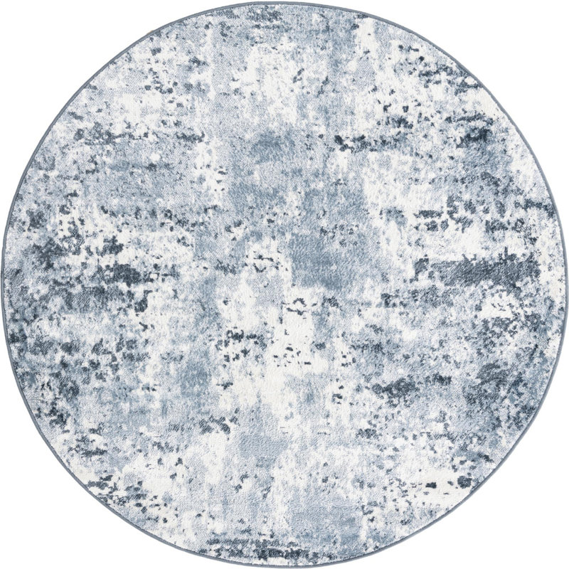 Abstract Indoor Rug, Round 5'