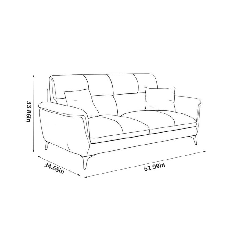 Minimalist Creative Faux Leather Sofa