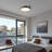 12 Inch Simple Drum Flush Mount
