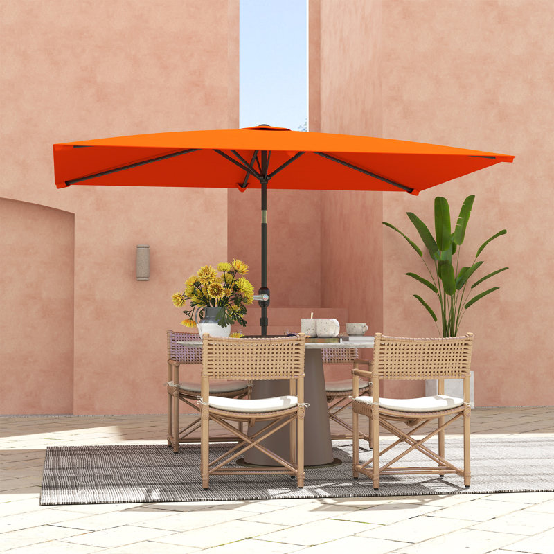 295cm Tilt Market Parasol, Orange