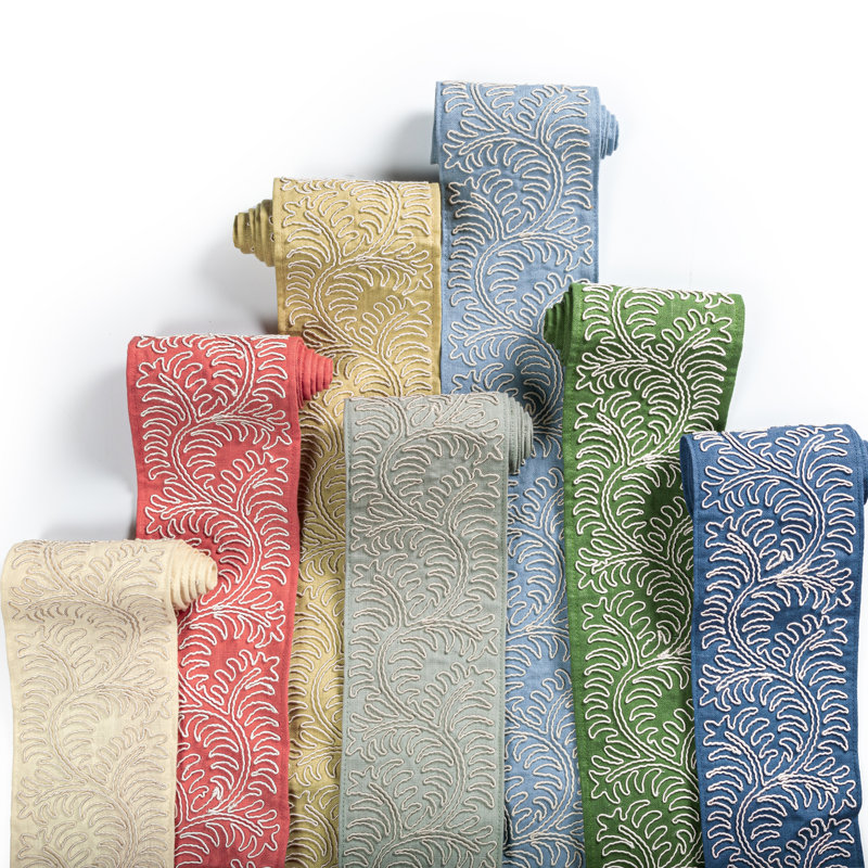 Treillis Passementerie II Sirine Tape Fabric, Mist