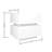 High Glossy 2 Drawers Bedside Table With RGB Led Light Nightstand With Tooth Control