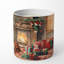 Bougie de Noël parfumée avec support en céramique