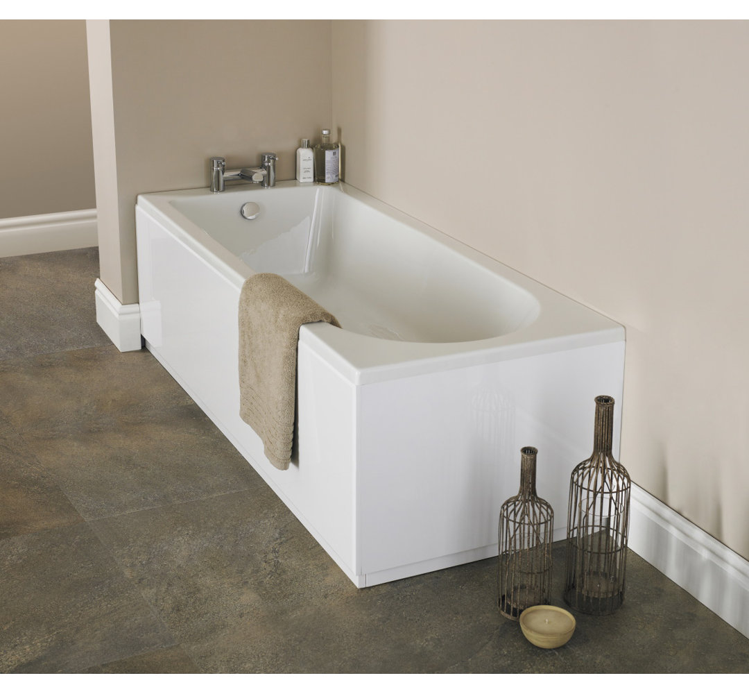 Barmby 1500 mm x 700 mm Straight Single Ended Bathtub