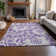 Premium Machine Washable Cerrito AMF551 Purple Rug