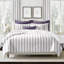 August Stripe Reversible Cotton Duvet Cover Set-505051812-505051811