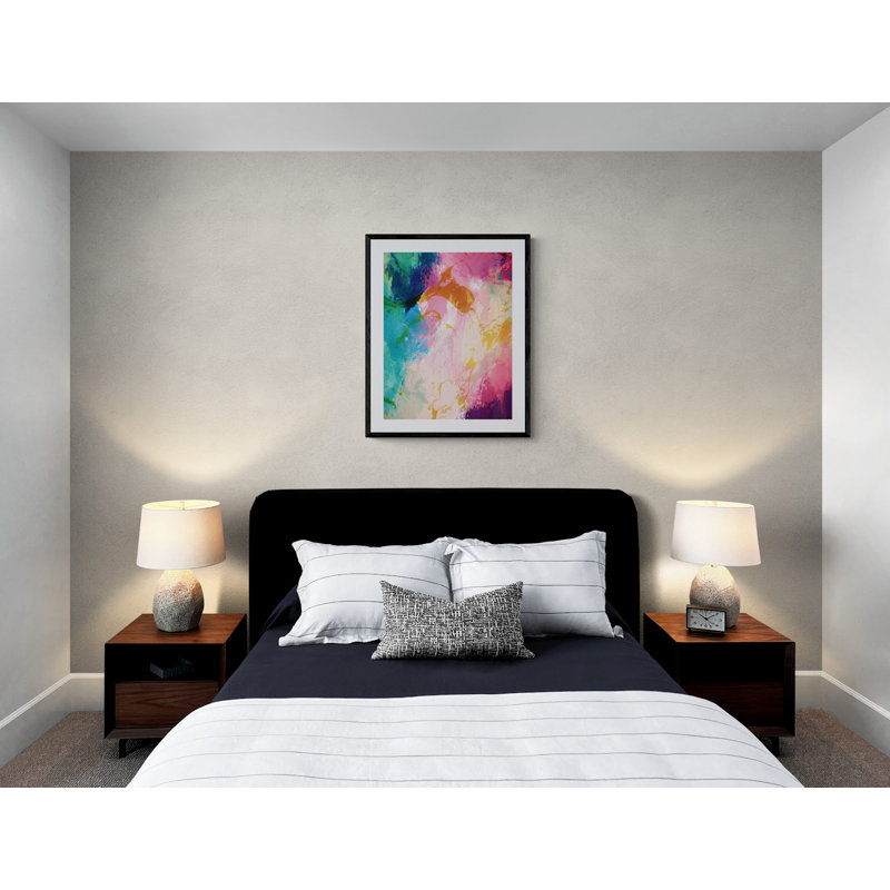 Abstract Composition 1037 Print by Angel Estevez, Black Framed Paper, 31.2" H x 25.2" W