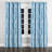 Striped Curtains for bedroom - Seasonal Blue And White Frost Stripes Grommet Curtain - 1 Panel-1712836376-1712836378