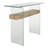 Kayley 39.4'' Glass Top Console Table-607793750