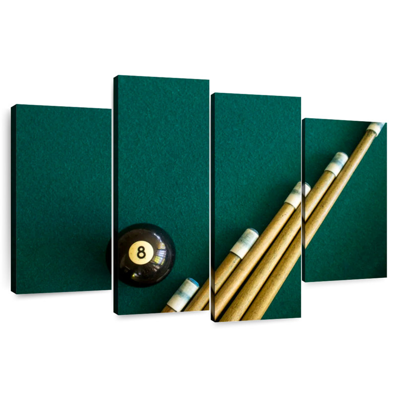 Billiard Ball And Sticks, H 48 po x l 75 po