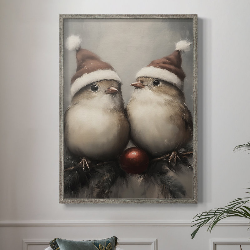 «Christmas Holiday Art», série 2-Lxxxv, reproduction encadrée - bois massif XMAI81863, H 11 po x l 9 po