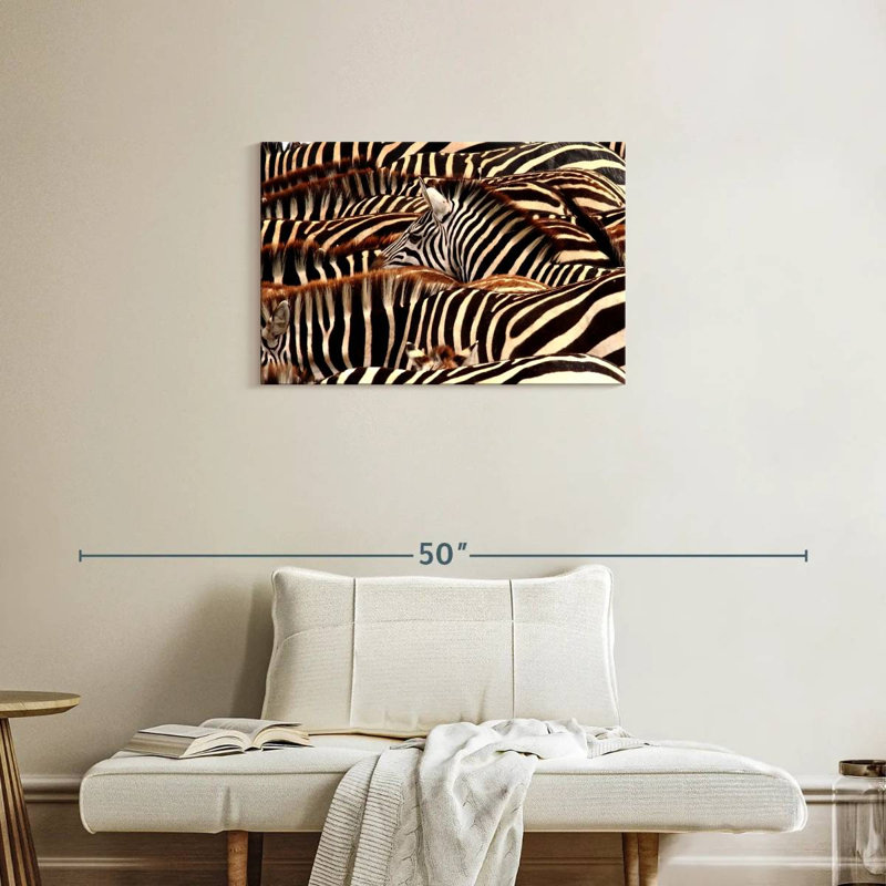 Rayures de zèbre Brampt Serengeti, H 20 po x l 30 po