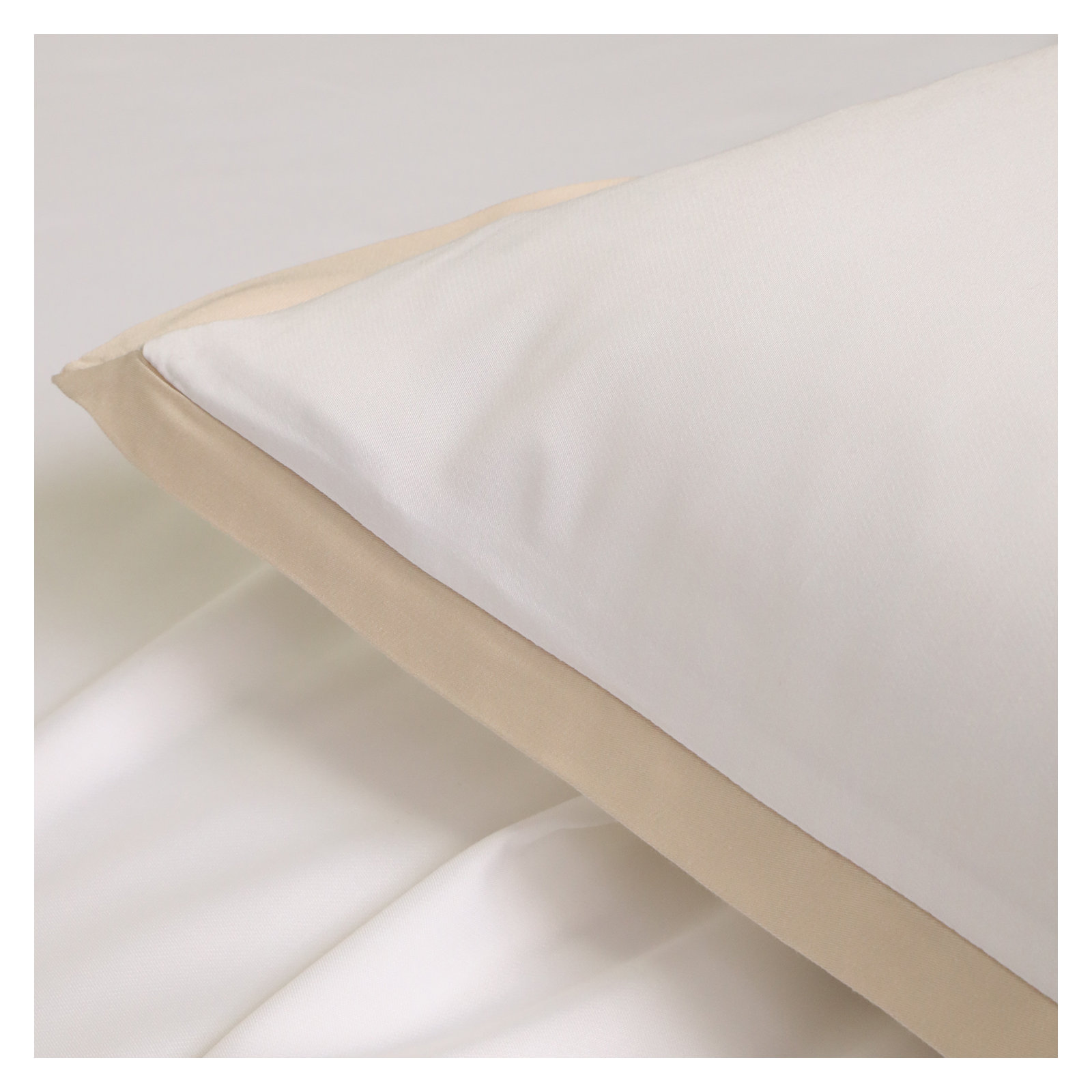 Langston Rayon From Bamboo Machine Woven Sheet Set, King, White/Sand