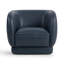 Fauteuil club pivotant en cuir véritable Rinner-125490439