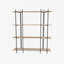 Bibliothèque standard en acier inoxydable H 71 po x l 63 po Hardev-1176038966
