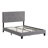 Upholstered Platform Bed with Button Tufted Linen Fabric Headboard, No Box Spring Needed, Wood-1981697519-1962031056