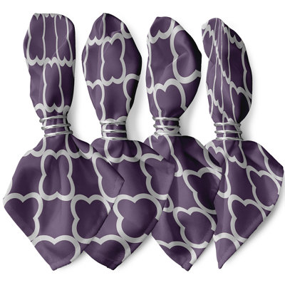 Charlicia Polyester Geometric Square Napkin