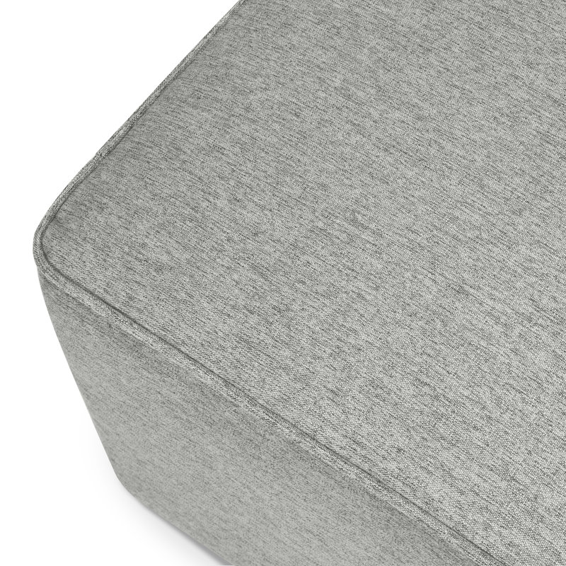Universal 22" Square Standard Ottoman, Forest Gray 100% Polyester