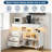 Modern Sideboard Buffet Cabinet with Auto-Sensor RGB LED Lights & Built-in Charging Station, Coffee Bar Table with Storage, 3 Drawers & 2 Doors for Dining Room, Kitchen, Living Room
