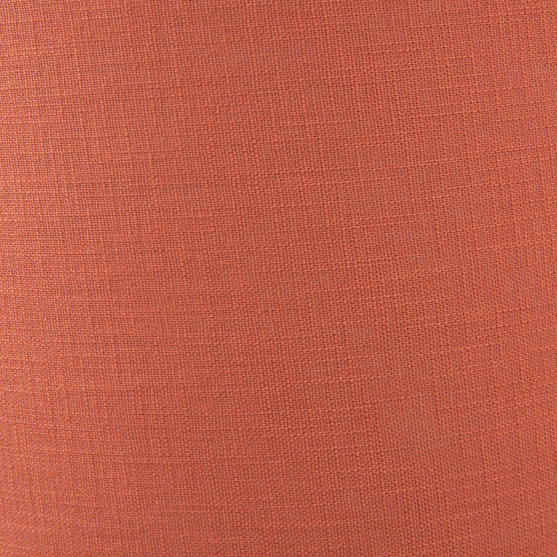 Lino Self Lined Linen Drum Shade, 23cm H x 35cm W x 35cm D, Orange