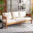 189.4cm Wide Outdoor Straight Patio Sofa with Cushions