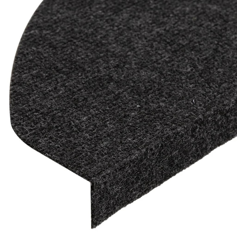Celsie Black Stair Tread, Semi-Circle 22.5cm x 65cm