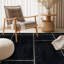Tapis noir antidérapant Windowpane Grid-927281015