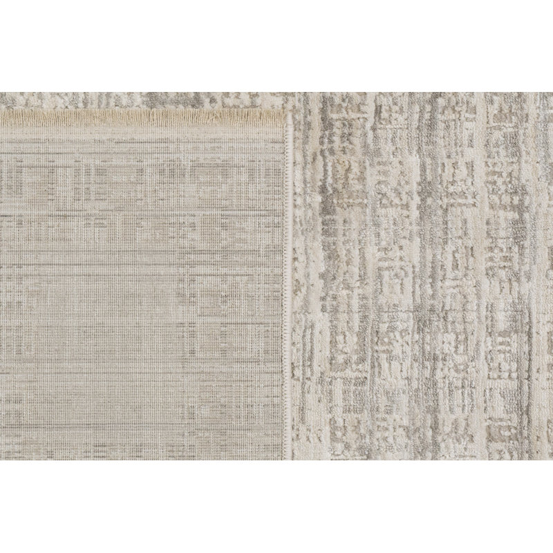 Gadberry 17550-990 GRIS / GRIS FONCÉ, Tapis de couloir 2 pi 2 po x 7 pi