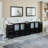 Brescia 108" Double Sink Freestanding Bathroom Vanity with Ceramic Top and Matching Mirrors-33559834