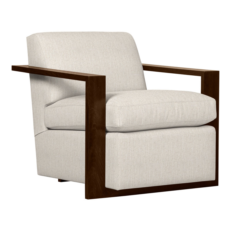 Thom Filicia Home 32" Wide Upholstered Armchair, Hampton, Instant Parchment