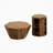 31.5 "Octagonal Log Colour  Rubber wood Set of Two Coffee Table, Coffee Table
