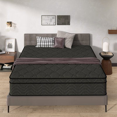 12"/14" Medium Memory Foam Mattress Pocket Spring Hybrid Mattress by Alwyn Home