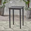 Table de bar d'extérieur carrée en bois d'acacia gris foncé-7561848