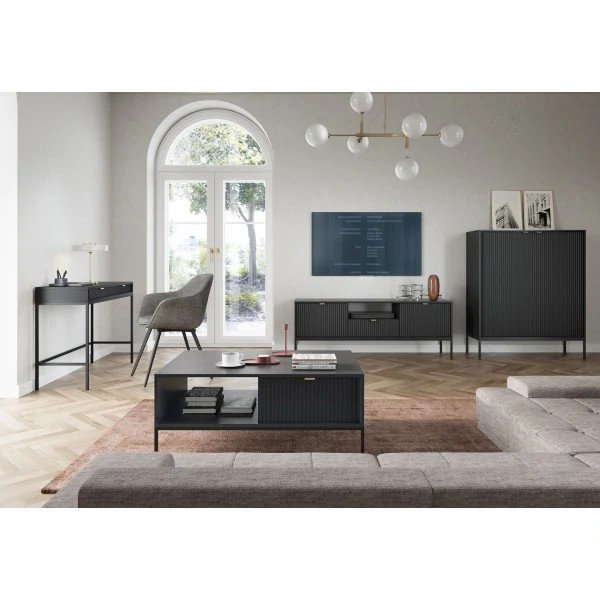 104cm W Chest of Drawers, Black