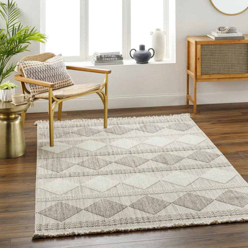Geometric Indoor Rug, Rectangle 8'11" x 12'