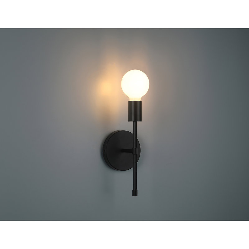Applique murale 1 lumière DEL Cheryl, Noir mat