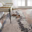 Tapis brun clair / bleu fait à la main Gerwar-636816789