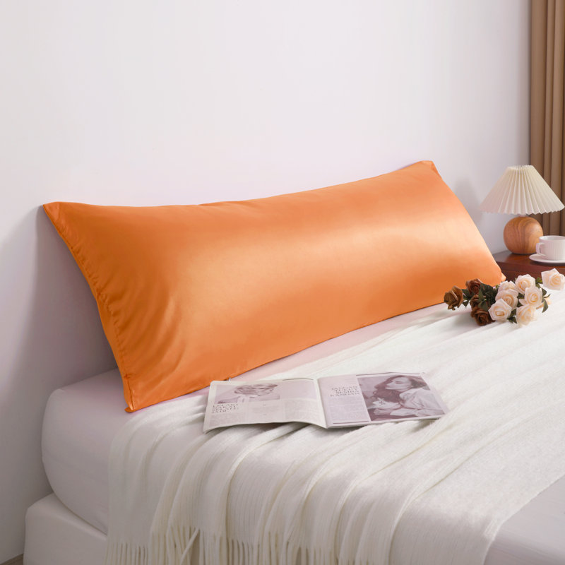 Housse de coussin satiné pour le corps, housse de coussin cachée à fermeture à glissière, refroidissement par glissement - NTBAY