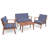 Flaxville 4 - Person Patio Conversation Set with Cushions