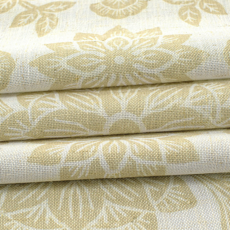 Twyla Floral Tailored Window Valance, Ivory/Beige, 52'' W x 18'' L, Floral